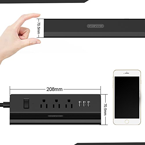 image for NTONPOWER Desktop Charging Station Surge Protector 1875W Max with 3 AC