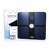 Lumsing Bluetooth Smart Body Fat Scale Body Composition Monitor with Free App for iOS, Android Devices, 180kg/400lb (Blue)