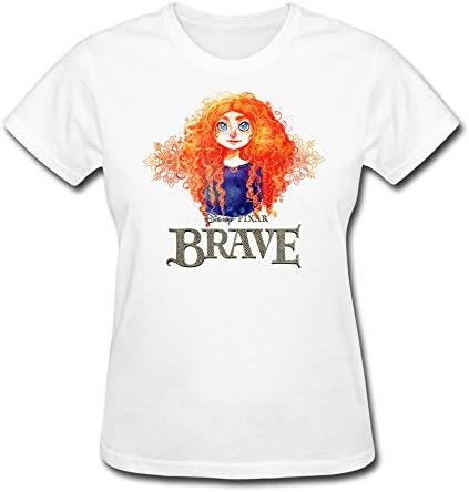 AnneLano Women's Brave Princess T Shirt Small White