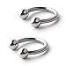 Ruifan 14G 10mm CBR Horseshoe Circular Rings 316L Surgical Steel for Lip Eyebrow Tongue Nipple Helix Tragus Cartilage Septum Piercing Jewelry 2PCS