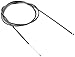 Clarks 6086 Stainless Steel Brake Cable, Black