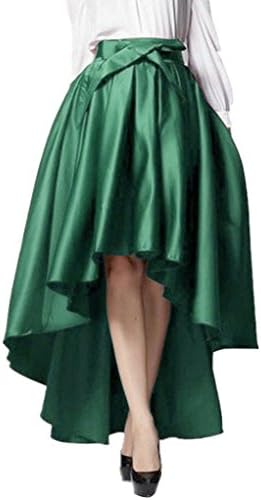 WEHOPS Superb Handmade Hi-Lo Skirt Asymmetrical Bowknot Empire Long Pleat Skirts