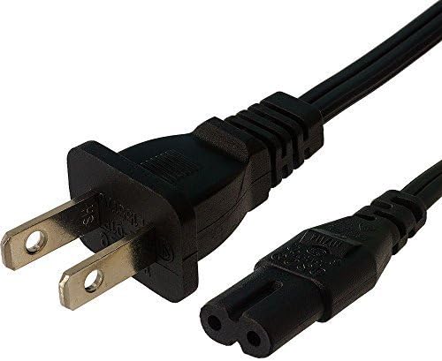 Original 6ft US 2-Prong 2 Port AC Power Cord Cable for Laptop Chargers PS1 PS2 PS3 PS4