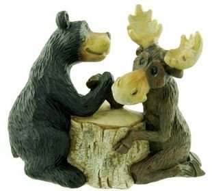 Bear & Moose Arm Wrestling Figure, 6.5-Inch (786311835301)