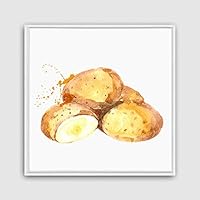 Framed Canvas Wall Art Vegetables Theme Design Canvas Prints Home Artwork Decoration for Living Room,Bedroom - 16x16 inches