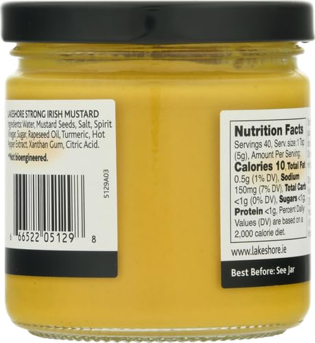 LAKESHORE STRONG IRISH MUSTARD, 7.76 OUNCE