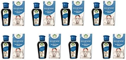 Pack of 8 - Mygrane Oil by Pankajakasthuri - 100ml For Chronic Mygraine & Headache