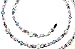 Aquamarine Austrian Crystal Confetti Beaded Eyeglass Chain