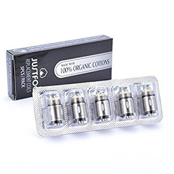 Justfog Q16 Q14 S14 G14 C14 Ersatzverdampferkopf, 5 Stück, Blisterverpackung, ohne Nikotin 1,2 Ohm (Ohne Nikotin und Tabak fr