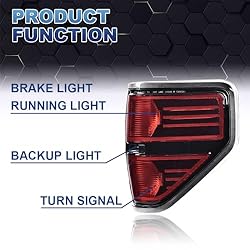 PIT66 Tail Lights, Compatible with 2009 2010 2011
