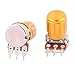 uxcell 10 Pcs WH148-B1M 1M Ohm Rotary Linear Taper Potentiometers w Golden Knob