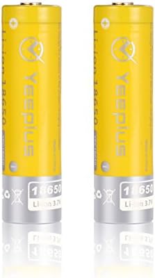 Yeeplus 18650 3.7V 3200mAh Li-ion Protected Rechargeable Batteries With Lithium Battery Holder case , 2 Pack