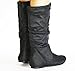 Twisted Women's Shelly Faux Suede Slouch Mid-Calf Boot