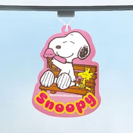 Amazon ペーパーコロン 芳香剤 ピンク ベンチ スヌーピー カー用品 おもちゃ おもちゃ