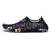 AVADAR Water Shoes, Men Women Barefoot Quick Dry Aqua Shoes,Black,9US Women/7.5US Men-10.23Inch foot
