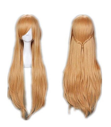 100cm Sword Art Online Asuna Yuuki Cosplay Wig