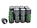 ljdeals 5ml Green Essential Oil Bottle with Euro Dropper Black Cap Glass Bottles Pack of 12