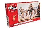 Airfix WWII British 8th Army Figures 1:72 Military Soldiers Plastic Model Kit