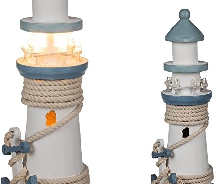 OOTB Wooden Lighthouse, Wood, White, 10.5 x 29.5 cm, 10.5 x 29.5 x cm - Image 3