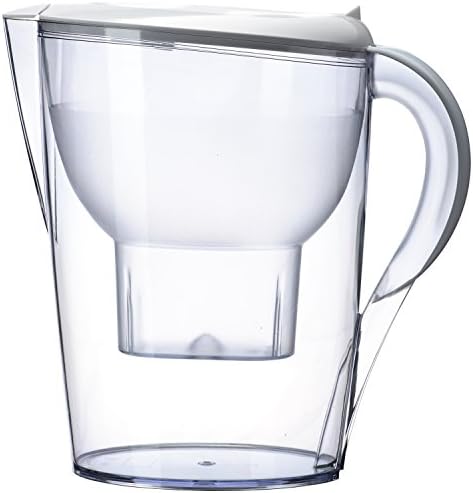 Alkaline Water Pitcher - Best for Instantly Filtered, Clean Water - 3.5 Liter Purifier & Alkalinity Filter (White)