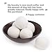 Friends Forever Wool Dryer Balls 6-Pack XL Wool Laundry Balls for Dryer as Reusable Natural Fabric Softener, Dryer Sheets, Saves Drying Time & Reduces Clothes Wrinkles, Ideal for Drying Dog Beds