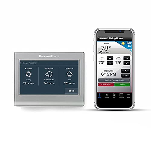 Honeywell Home RTH9585WF1004 Wi-Fi Smart Color Thermostat, 7 Day Programmable, Touch Screen, Energy Star, Alexa Ready, Gray - View 12