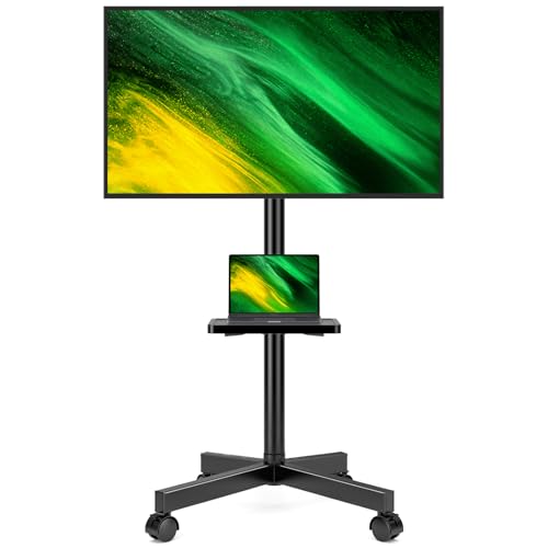 Hemudu TV Casters, Mobile TV Stand for 23-60 Inches Plasma/LCD/LED, TV Cabinet with Wheels up to 35 kg, Max VESA 400 x 400 mm