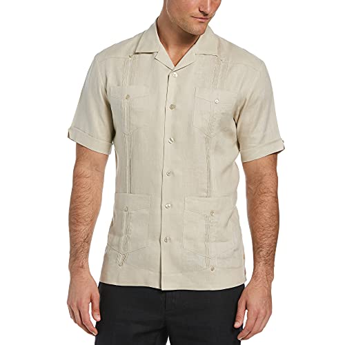 Cubavera Men's Short Sleeve 100 Linen 
