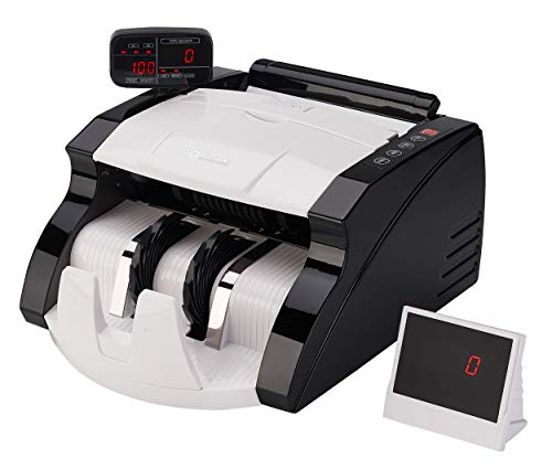 GStar Money Counter with UV/MG/DD Counterfeit Bill Detection Plus External Display and 2 Year Warranty