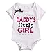 Mrs.Baker'Home 2 Styles Newborn Baby Girls Lovely Color Words Little Bow Short Romper Bodysuit (0-3 M, White)