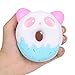 Solvang Kawaii Cute Turtle Squishies Jumbo Slow Rising Soft Scented Toys Squishy Stress Reliever Kids Adult Gift (1PCS Panda Donuts Random Color)