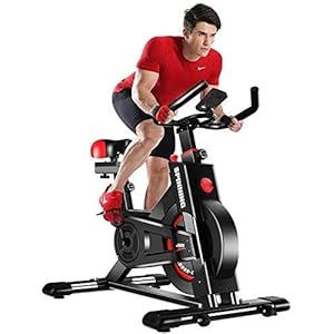 YOLEO Stationary Exercise Bike Indoor Cycling Bike Fitness Stationary All-inclusive Flywheel Bicycle with Resistance for Gym Home Cardio Workout Machine Training 2020 Version (Black-Standard)