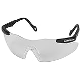 Smith and Wesson Safety Glasses (19799), Magnum 3G Safety Eyewear, Clear Lenses with Black Frame, 12 Units / Case