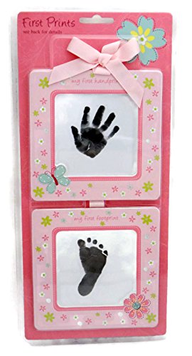 stepping stones baby's first prints frame