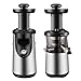 Flexzion Cold Press Juicer Machine - Masticating Juicer Slow Juice Extractor Maker Electric Juicing Vertical Stand for Fruit, Vegetable, Greens, Wheat Grass & More with Big Cup & Juicing Bowl