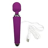 Vibrator Wand Massager, Rechargeable Waterproof Personal Wireless Vibrators with Multi Speed Powerful Vibration for Women Full Body Massage, Head, Neck, Back - The Secret Wand