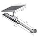 TIN Sum LED Solar Street Light,6000LM 6500K Solar Powered Pole Light, IP65 Waterproof Security Area Night Lighting for Street Gutter Patio Garden Path