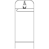 Briarwood Lane Everyday Wrought Iron Gnome Garden Flag Arbor 41x15 Garden Flag Decorative Arbor
