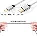 HI-CABLE, USB Type C Cable 3ft, 3Pack Gold-Plated Durable Braided Fast Charging/Data Cord for Samsung Galaxy S8+/Plus, Google Pixel/XL, Nexus 5X/6P,LG G6 G5 V20,Huawei Mate 9,More (Gold,Grey,Silver)