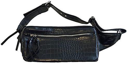 Anniverl Bum-Bag Waist Bag Synthetic leather Black