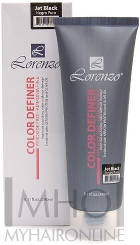 Lorenzo color Definer hair color (Jet Black- Negro Puro) 240ml