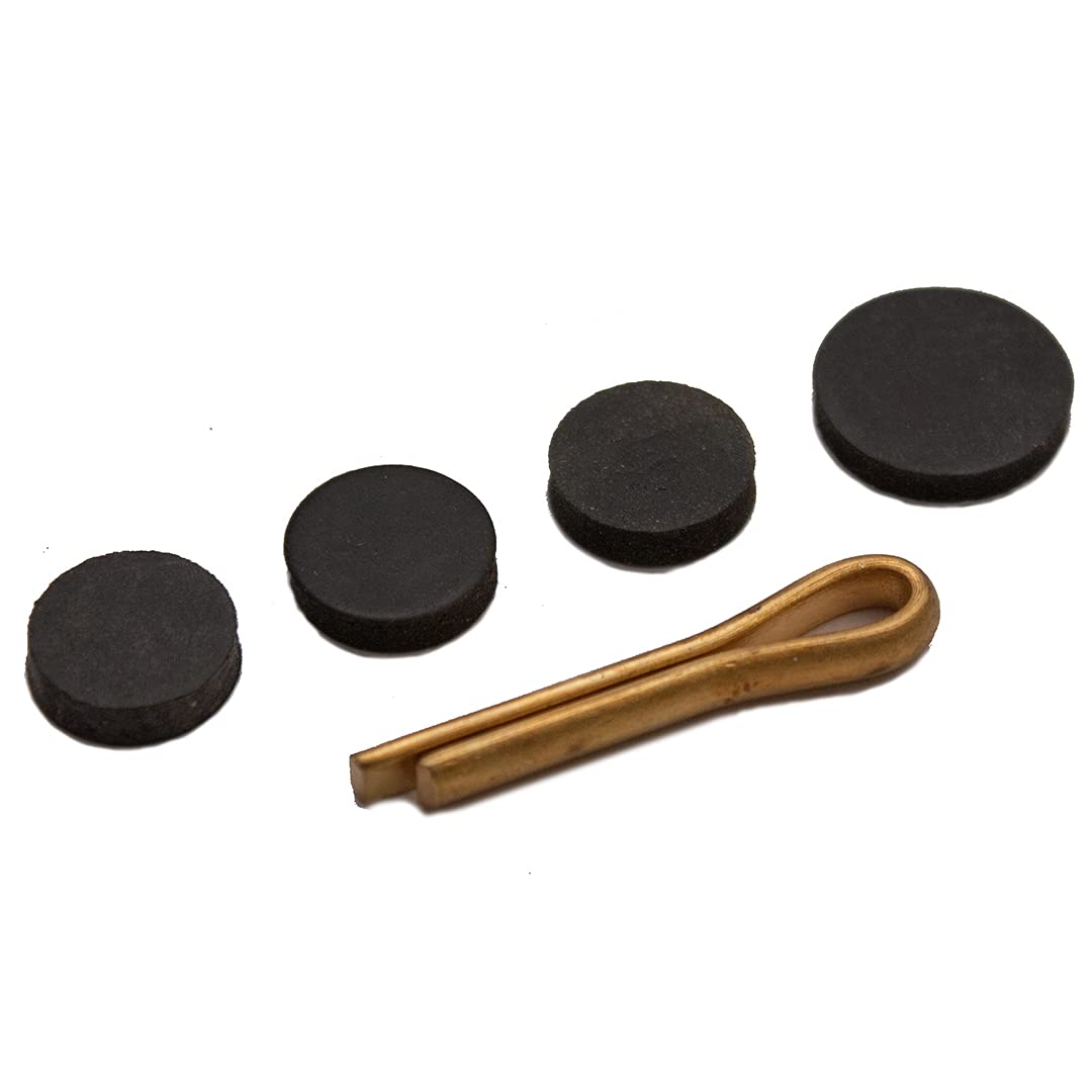 Oracstar Black 15mm 4 Ball Valve Washers and Brass 35mm Split Pin - PPW345