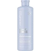 Lee Stafford Blue Toning Conditioner | Bleach Blonde Ice White Collection - Corrects Brassy & Orange Tones, Best for Highlighted, Cool, Dark Blonde Hair, Color Extend Treament, Brightening,16.9 Fl Oz
