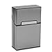 MAGIKON Lightweight Aluminium Alloy Cigarette Case for Man, Cigarette Cigar Protective Cover Box (20 Cigarettes, Grey)