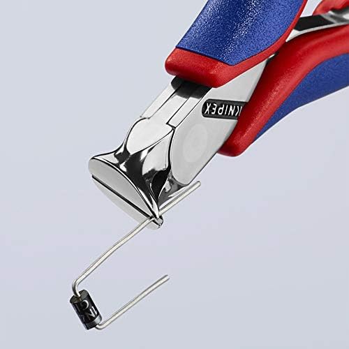 KNIPEX Electronics Oblique Cutting Nipper with Multi-Component Handles 120 mm, 62 12 120, Black - Image 5
