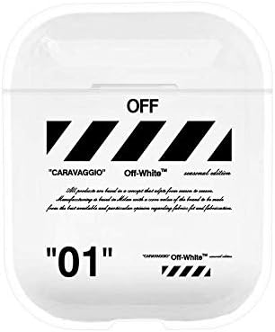 Apple Airpod (1&2) Case 2020 Case Hard Plastic Full Protector High Fashion Brands For Teens Boys Girls Fashion Clear Case Shockproof Designer Protective Cover Compatible with Wireless Charging