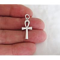 TAKAHOME Sterling Silver Ankh Cross Charm