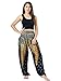 Orient Trail Smocked Waist with Elastic Cuffs Scrunched Bottom Tribal Elephant Harem Pants US Size 0-22