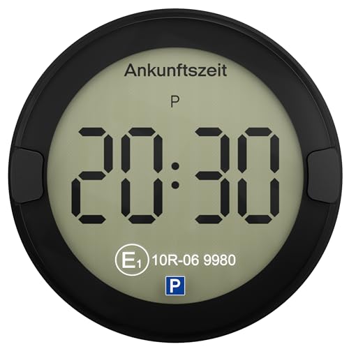 OOONO P-DISC NO2 - Elektronische Parkscheibe mit Zulassung fürs Auto - Automatische Digitale Parkscheibe Elektrisch mit Zulassung vom KBA nach StVO - Elektrische Parkuhr Auto zugelassen thumbnail 1