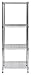 Muscle Rack SWS181847-4C Steel Wire Shelf Slim Spacesaver 18”W x 18”D x 47”H, 4 Shelves, 47